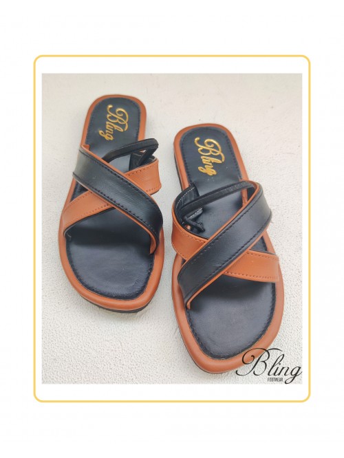Black tan cross belts