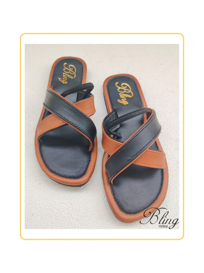 Black tan cross belts