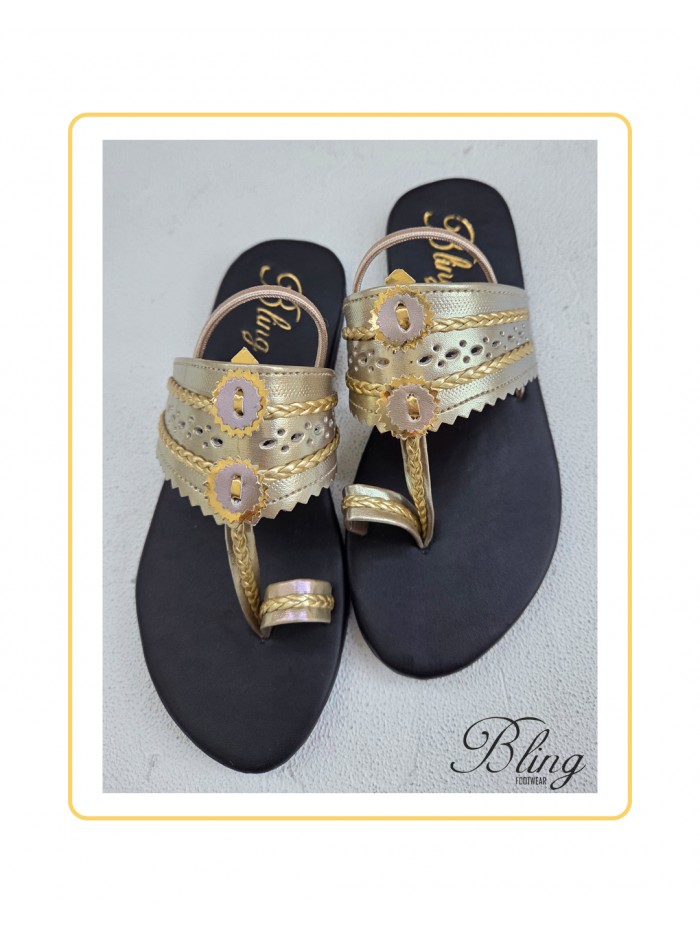 Silver black kolhapuri