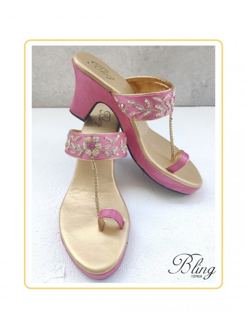 Light pink thread work platforms