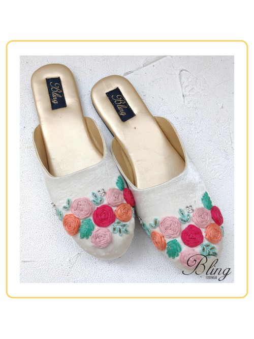 Ivory colorful mule
