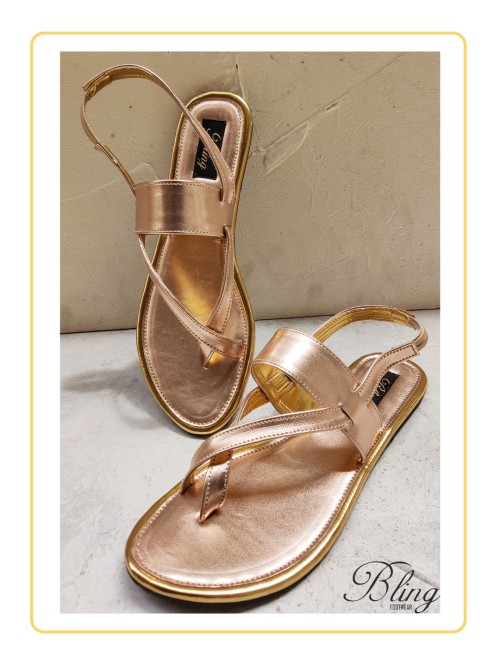 Rose gold sandal