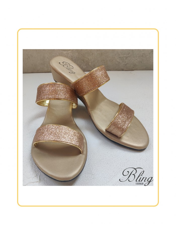 Light gold shimmer wedges