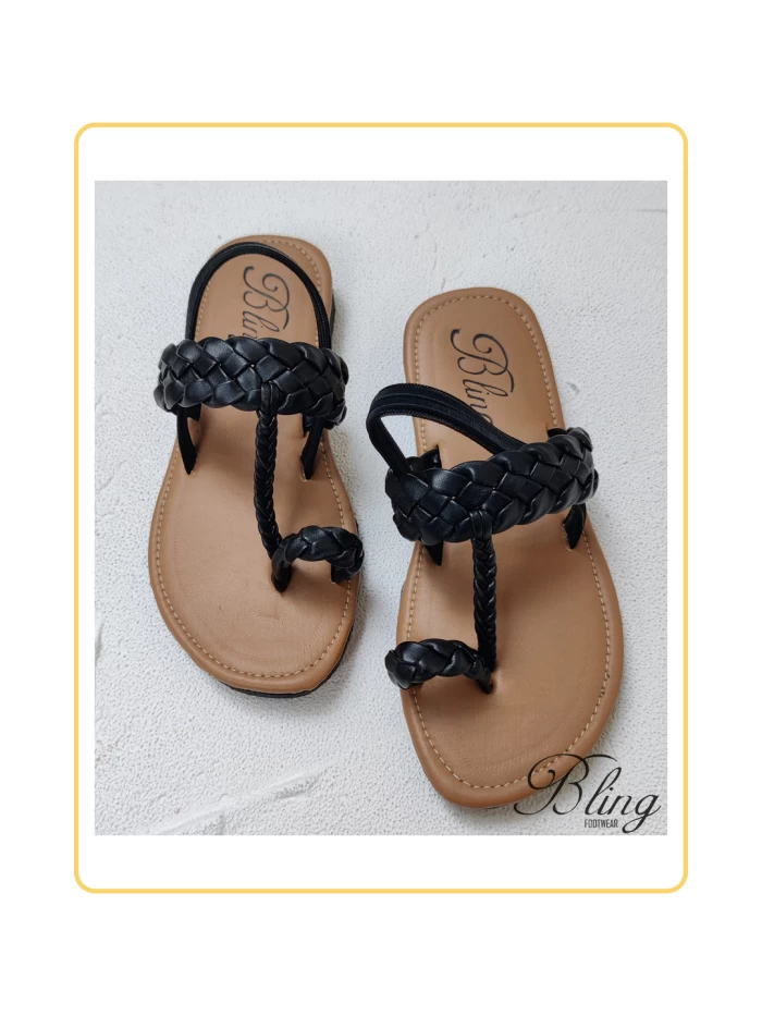 Black Knotted kolhapuri