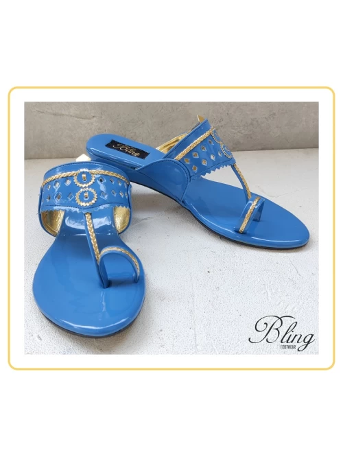 Blue kolhapuri