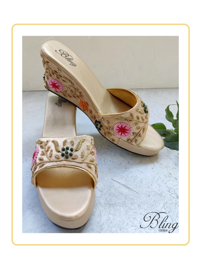 Ivory handwork bridal platforms